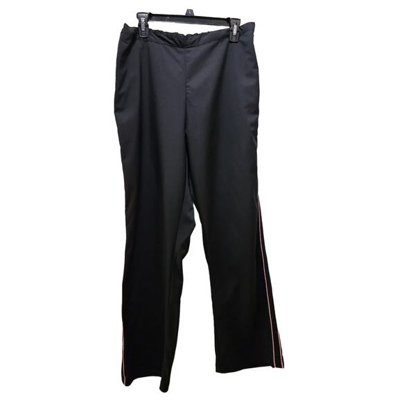 Bolle Vintage‎ Y2K Black Pink Track Tennis Pants Size 1X - Picture 1 of 6